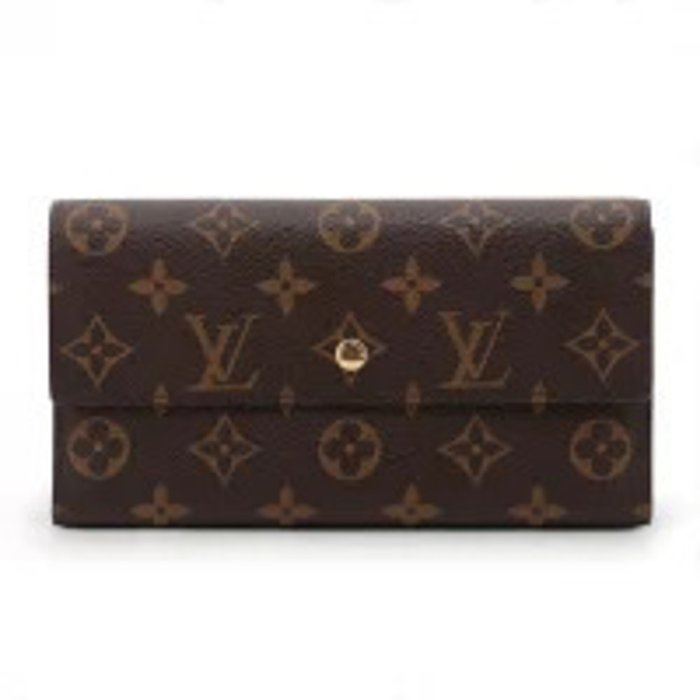 Louis Vuitton Portefeuille Tresor International Monogram Long Wallet Brown